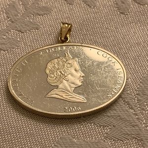 Commemorative Collector’s Silver Titanic Coin Pendant - 18K Loop